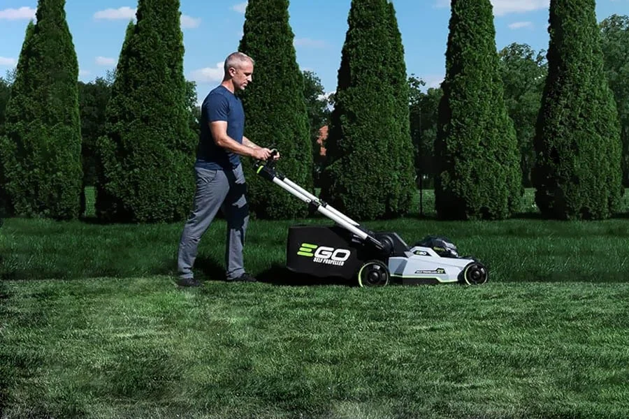 best rated battery mower